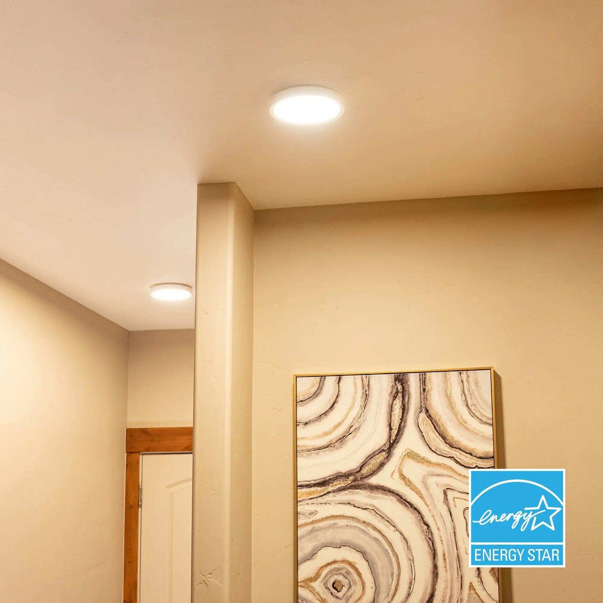 Koda - KODA 7.5" Slim Round LED Ceiling Light (2-Pack) with Adjustable White Color