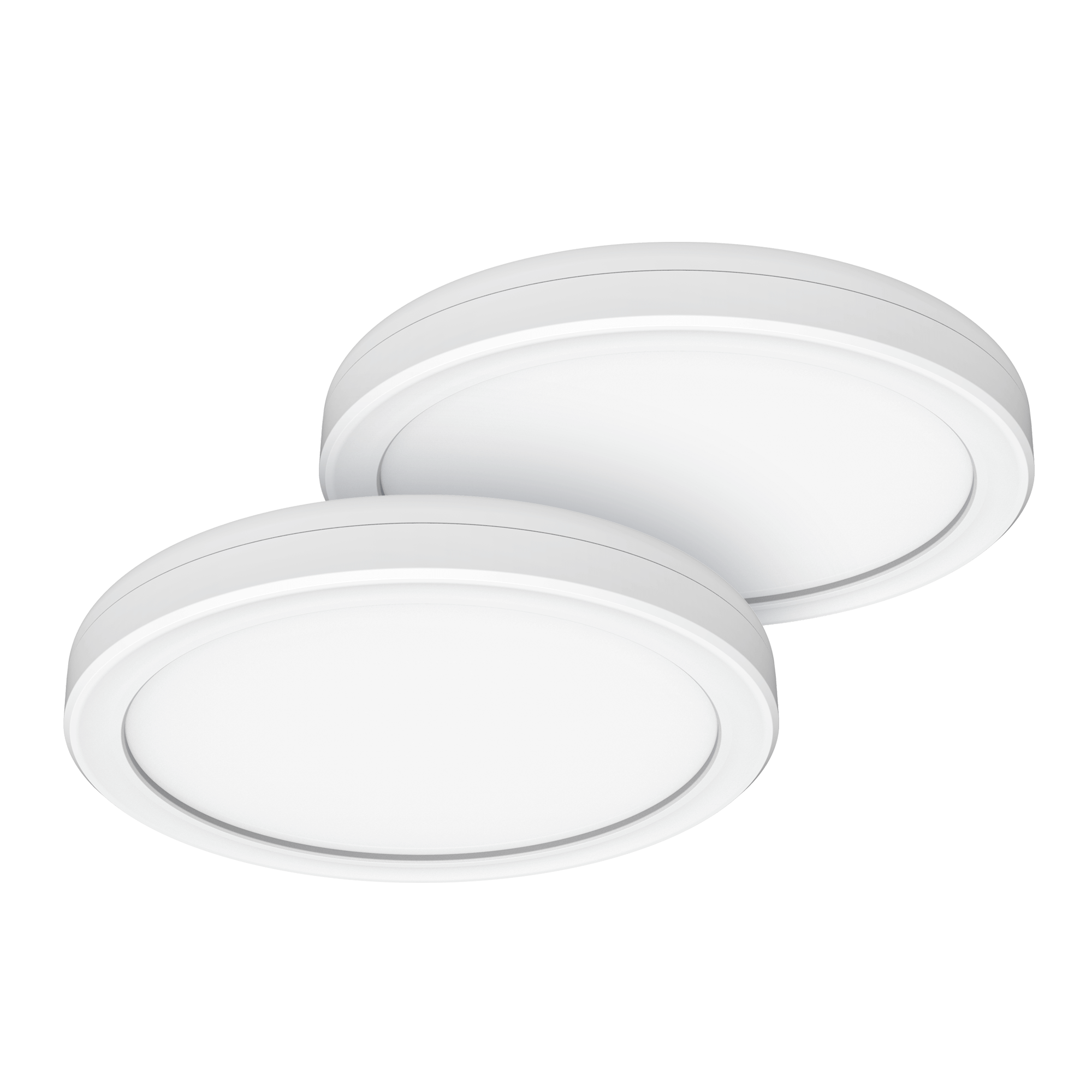 Koda - KODA 7.5" Slim Round LED Ceiling Light (2-Pack) with Adjustable White Color