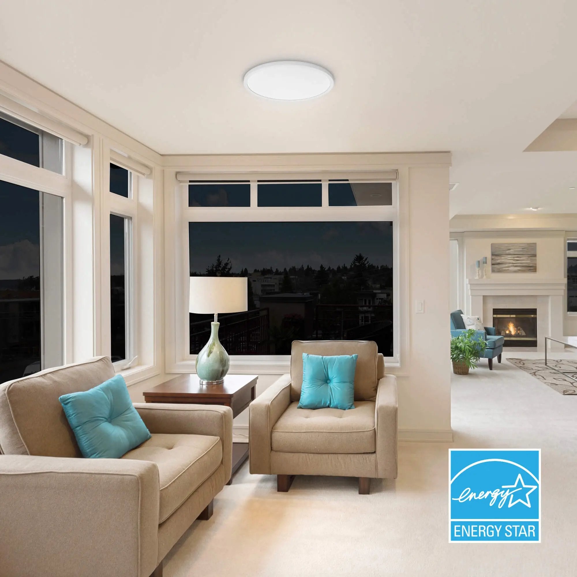 Koda - KODA Slim 15" LED Ceiling Light with Adjustable Color