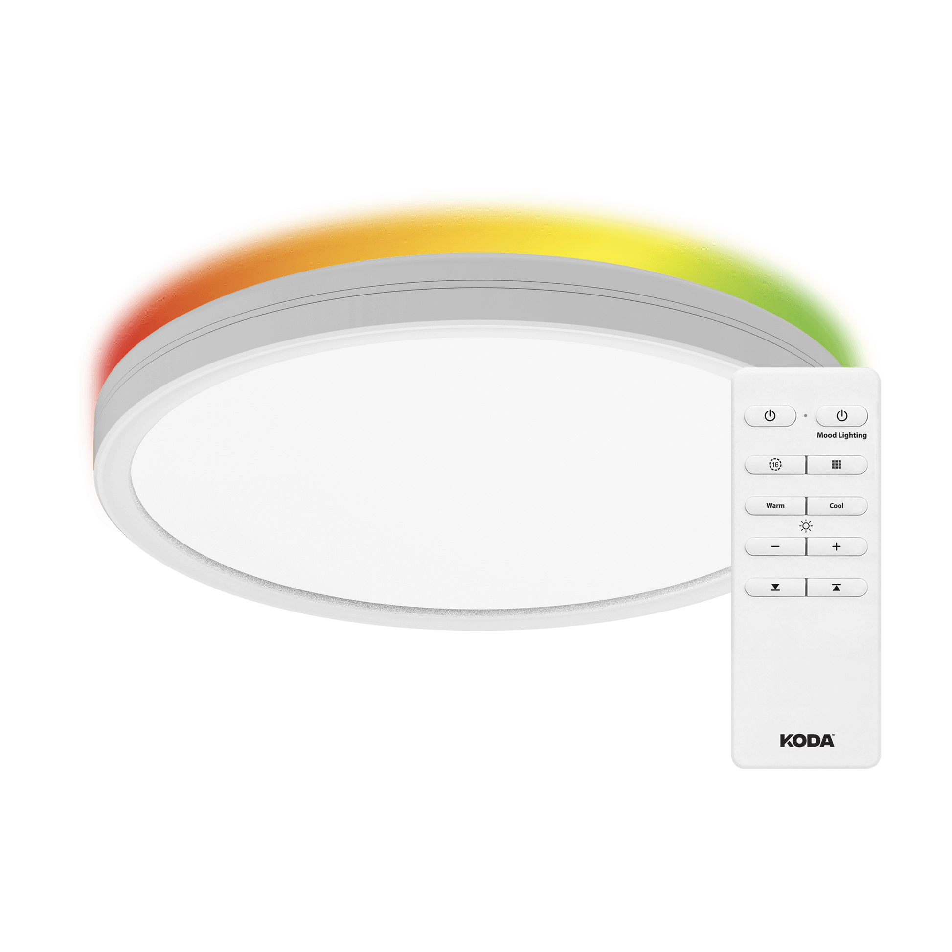 Koda - KODA Slim 12" LED Ceiling Light with Mood Light