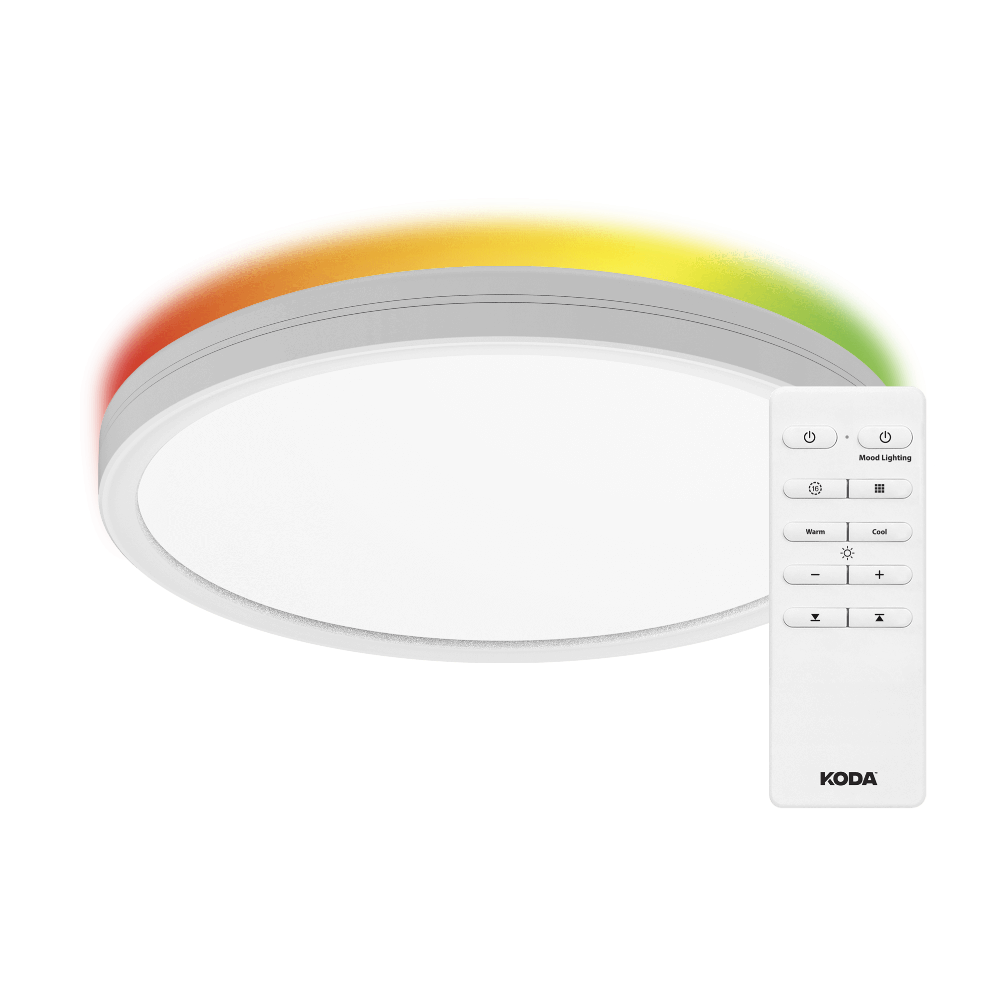 Koda - KODA Slim 12" LED Ceiling Light with Mood Light