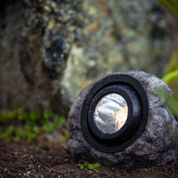 KODA Solar LED Rock Spotlight 4-Pack - Illuminate Your Garden