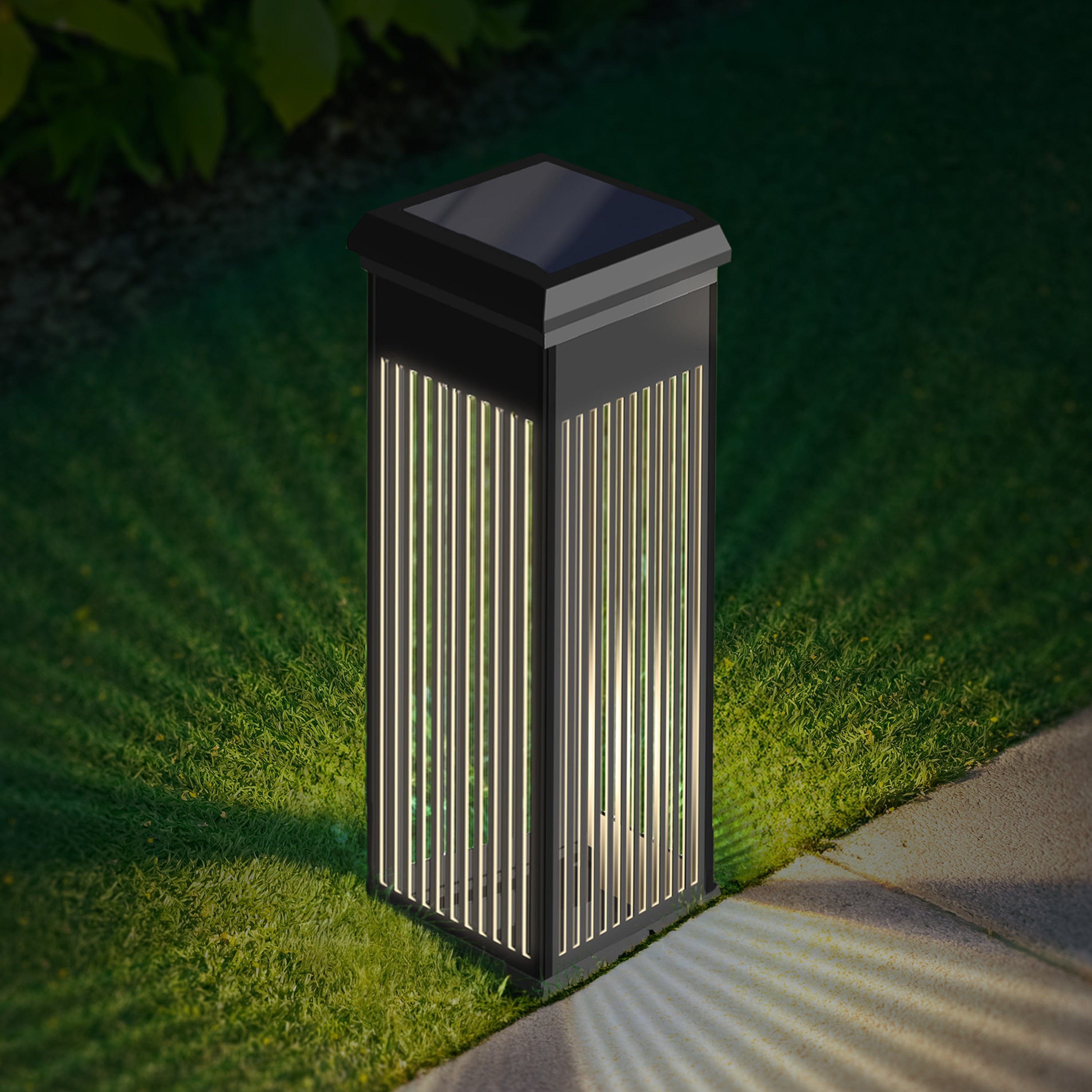 Harbor Breeze 2 -Pack 15 -Lumens 0.12 -Watt Black Solar LED Outdoor Path Light Kit ( 3000-K )