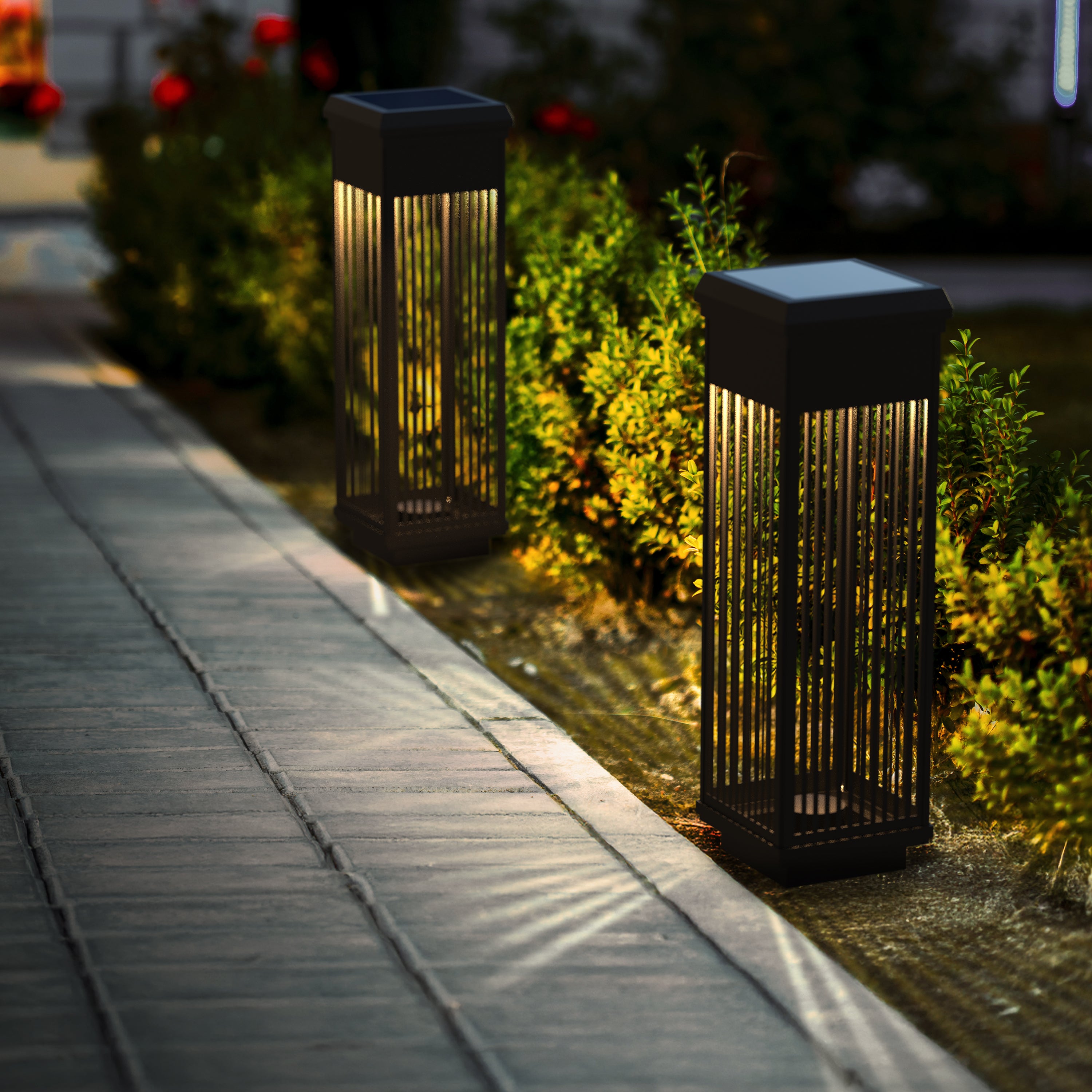 Harbor Breeze 2 -Pack 15 -Lumens 0.12 -Watt Black Solar LED Outdoor Path Light Kit ( 3000-K )