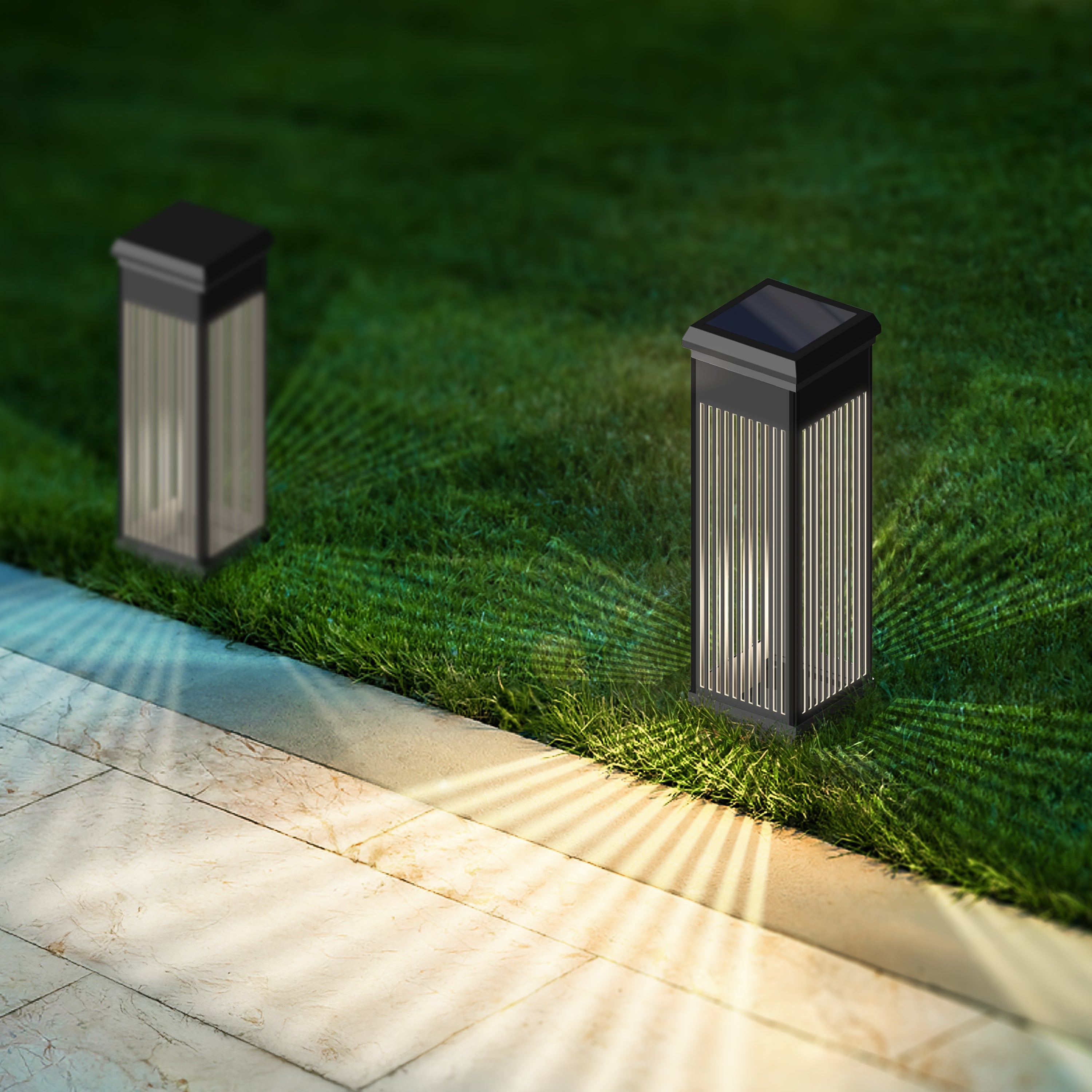 Harbor Breeze 2 -Pack 15 -Lumens 0.12 -Watt Black Solar LED Outdoor Path Light Kit ( 3000-K )