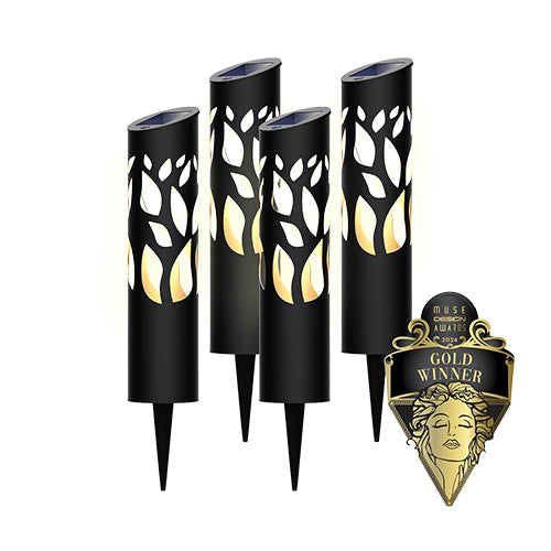 KODA Solar Rose Petal Bollard Light (4 pack)