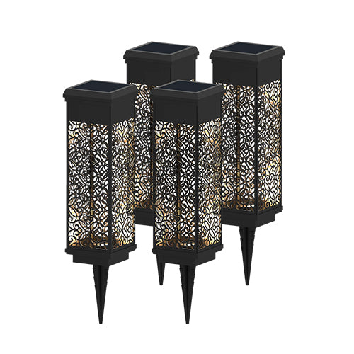 KODA Solar Flora Square Bollard Light (4 pack)