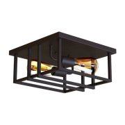 Koda - KODA Fulton Crossing 2-Light Flush Ceiling Light