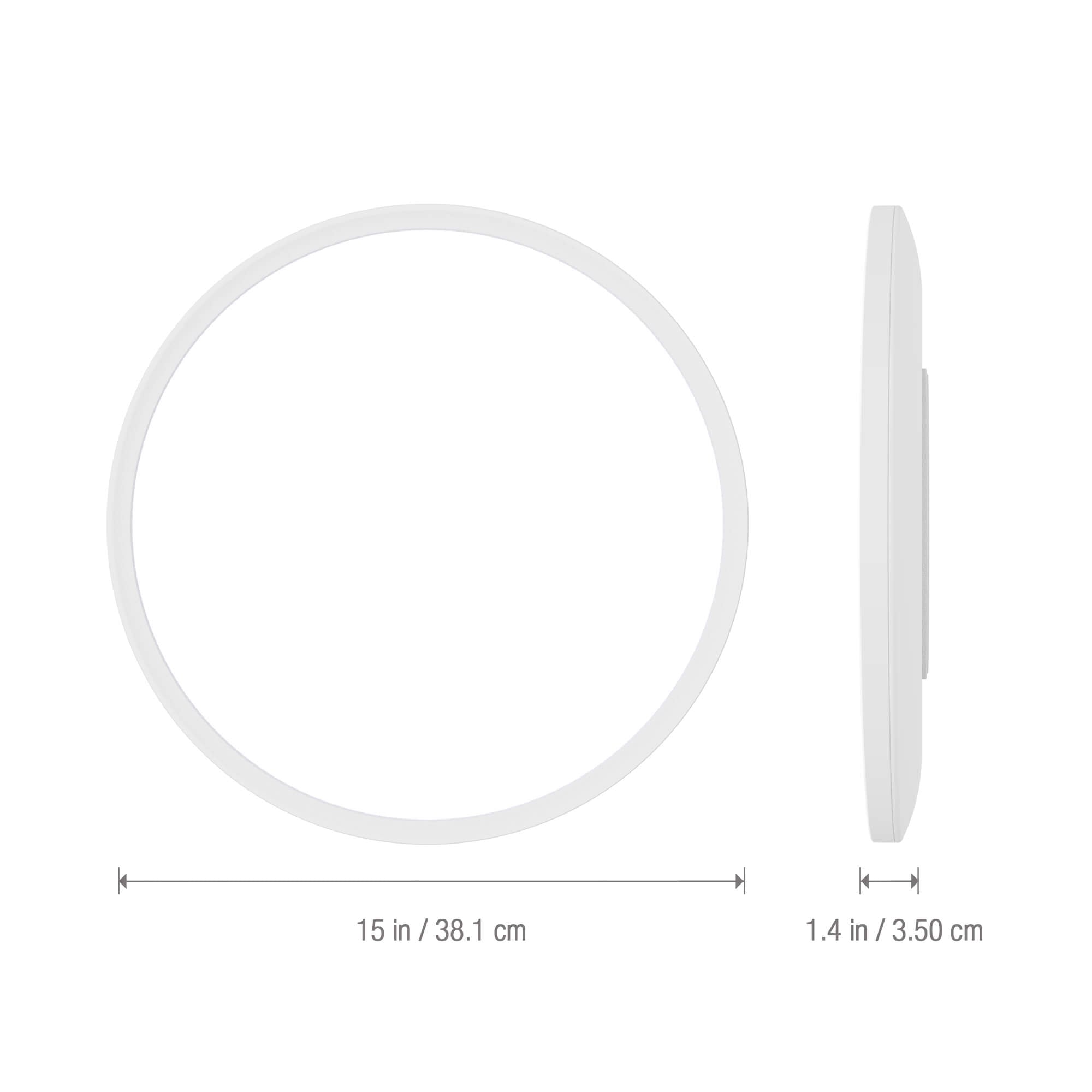 KODA Modern 15" LED Ceiling Light with Back Light