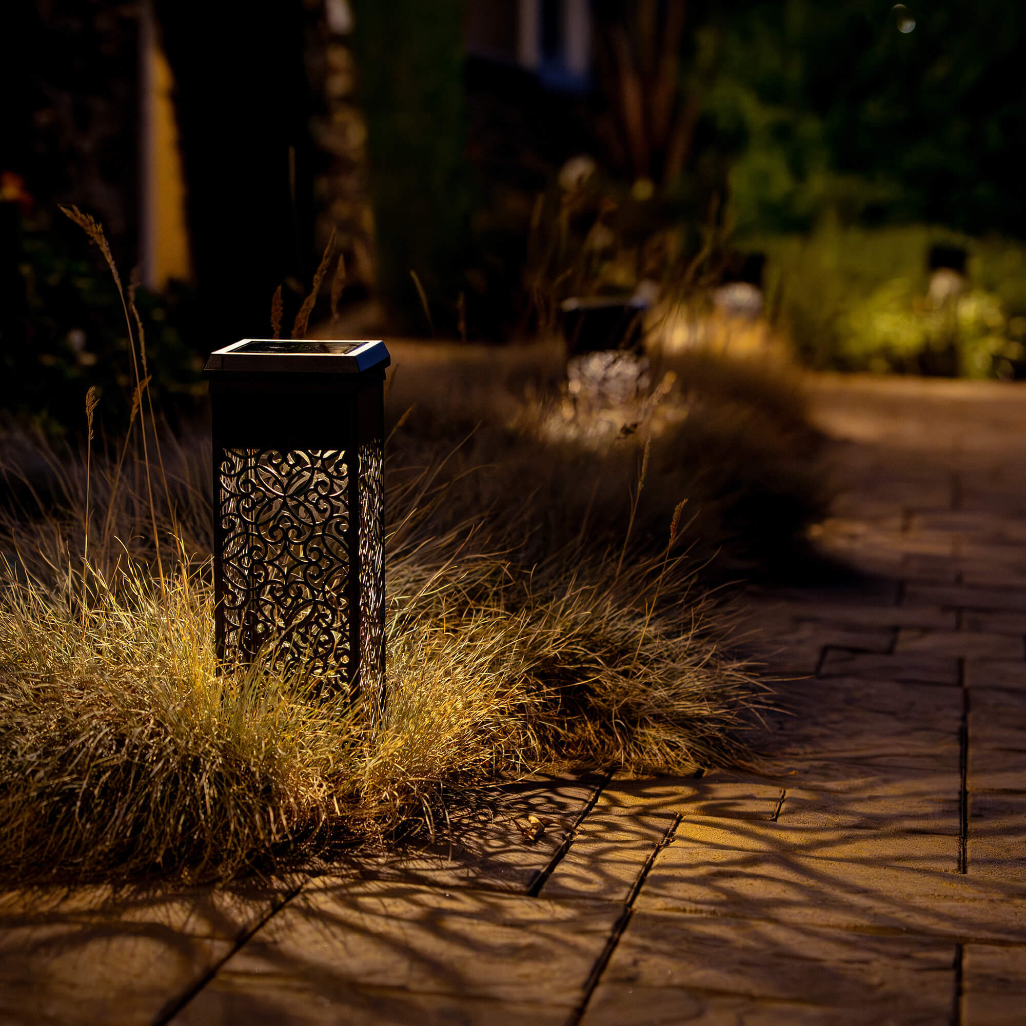 KODA Solar Flora Square Bollard Light 4-Pack
