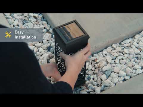 KODA Solar Mosaic Square Bollard Light (4-pack)