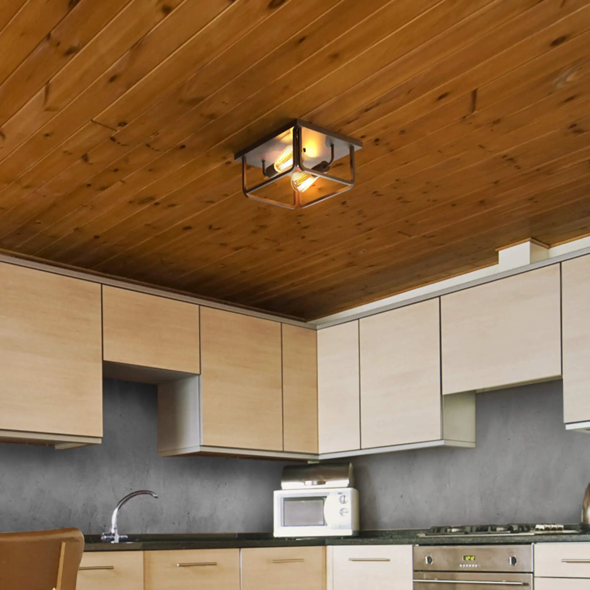 Koda - KODA Fulton Essential 2-Light Flush Ceiling Light
