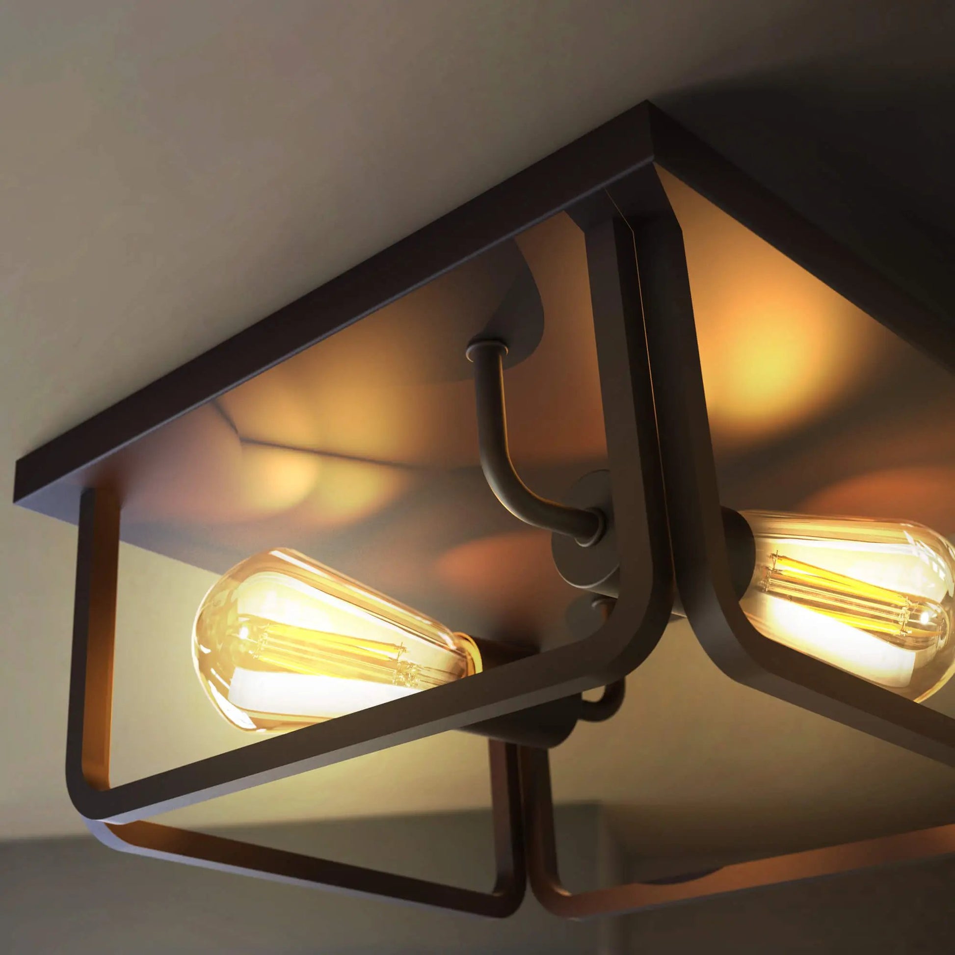 Koda - KODA Fulton Essential 2-Light Flush Ceiling Light