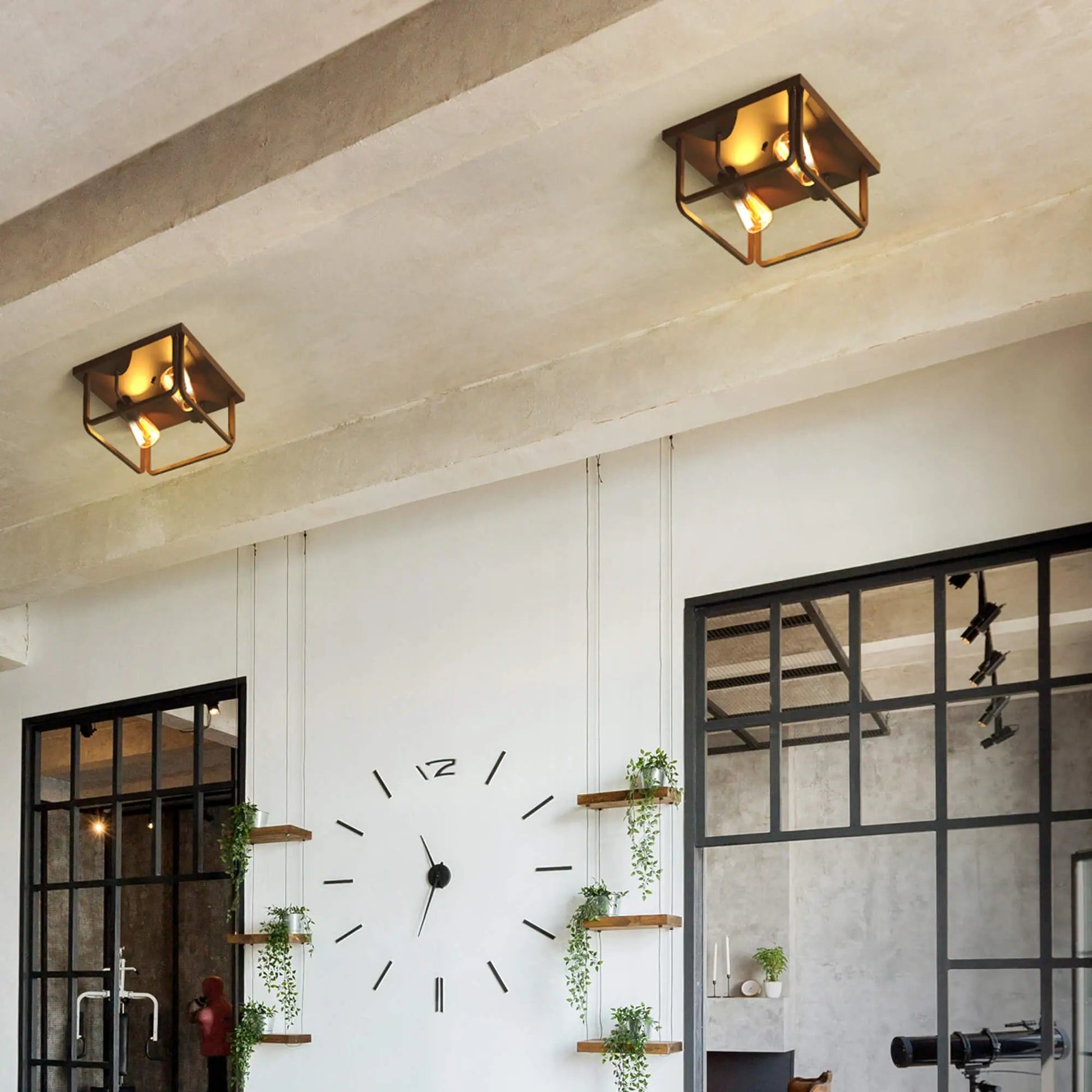 Koda - KODA Fulton Essential 2-Light Flush Ceiling Light